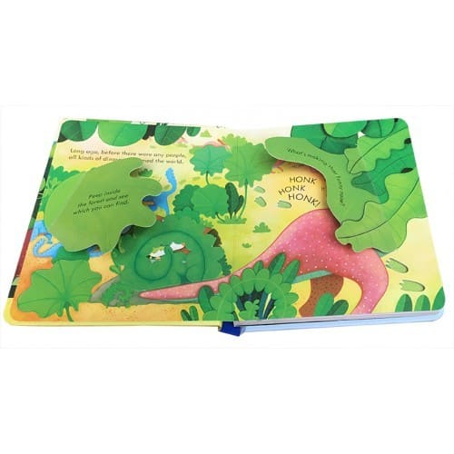 Peep inside a dinosaur.