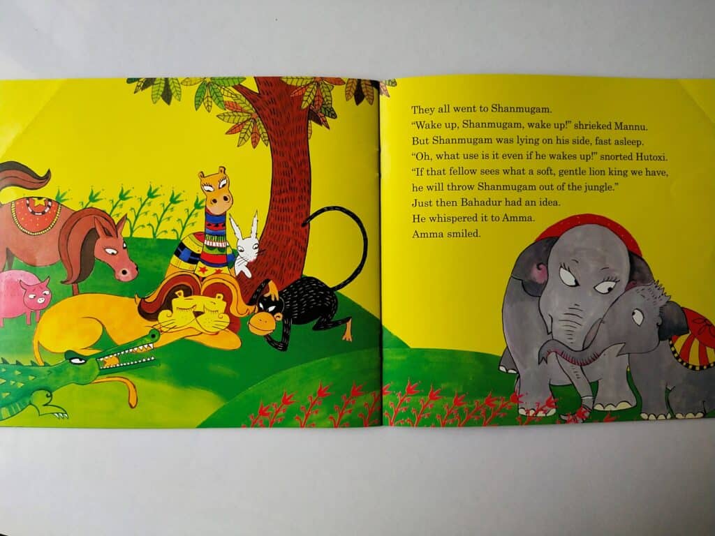 Little Bahadur, told a clever idea to Amma elephant.
