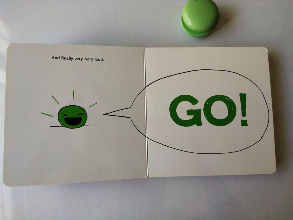 Green pea says GO loudly