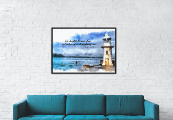 Deuteronomy 33: 27, Bible Verse, Scripture Wall Art, Bible Quote, Bible verse christian wall art, Instant Download