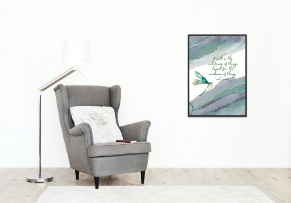 Hebrews 11:1 Bible Verse, Scripture Wall Art, Bible Quote, Instant Download, Christian wall art. - Image 2