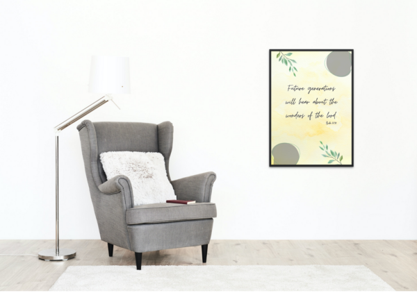 Psalm 22:30, Bible Verse, Scripture Wall Art, Bible Quote, Instant Download. - Image 3