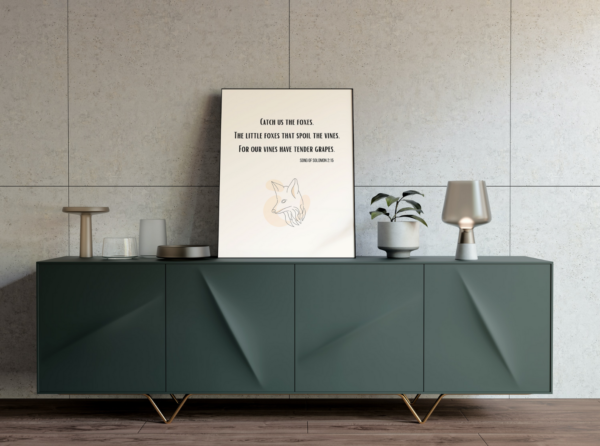 Song of Solomon 2:15 Bible Verse, Scripture Wall Art, Bible Quote, Instant Download, Christian wall art.