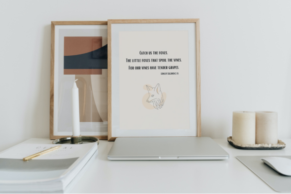 Song of Solomon 2:15 Bible Verse, Scripture Wall Art, Bible Quote, Instant Download, Christian wall art. - Image 3
