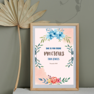 Proverbs 31:10 Bible Verse, Scripture Wall Art, Bible Quote, Bible verse christian wall art, Instant Download.