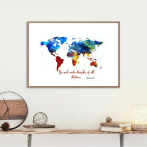 Mathew 28:19 Bible Verse, Scripture Wall Art, Bible Quote, Bible verse christian wall art, Instant Download.