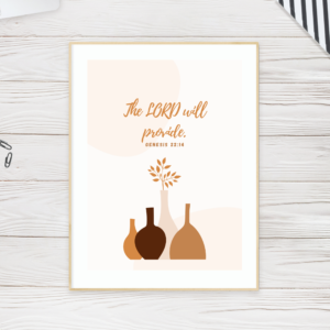 Genesis 22:14 Bible Verse, Scripture Wall Art, Bible Quote, Bible verse christian wall art, Instant Download.