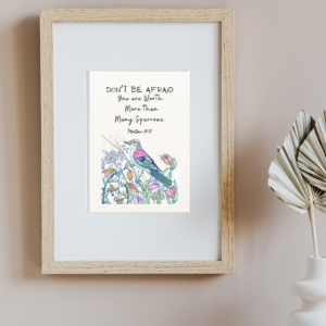 Mathew 10:31 Bible Verse, Scripture Wall Art, Bible Quote, Bible verse christian wall art, Instant Download.